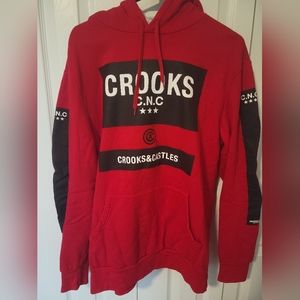 Crooks and Castles Red Sweatshirt Size Large